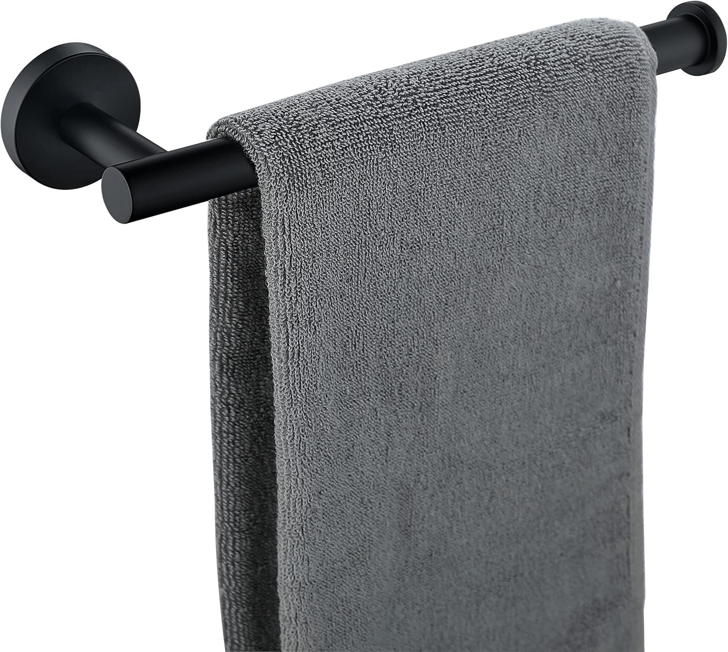 Hand Towel Holder for Bathroom, Matte Black Bar,