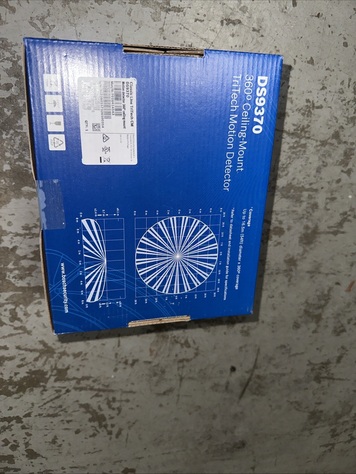 Bosch DS9370 360° Ceiling-Mount TriTech Motion Detector - SEALED