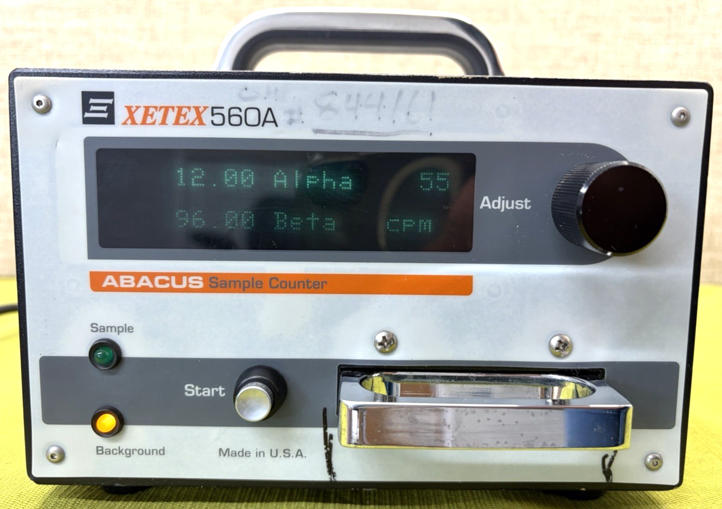 Xetex 560A Abacus Alpha Beta Radiation Sample Counter