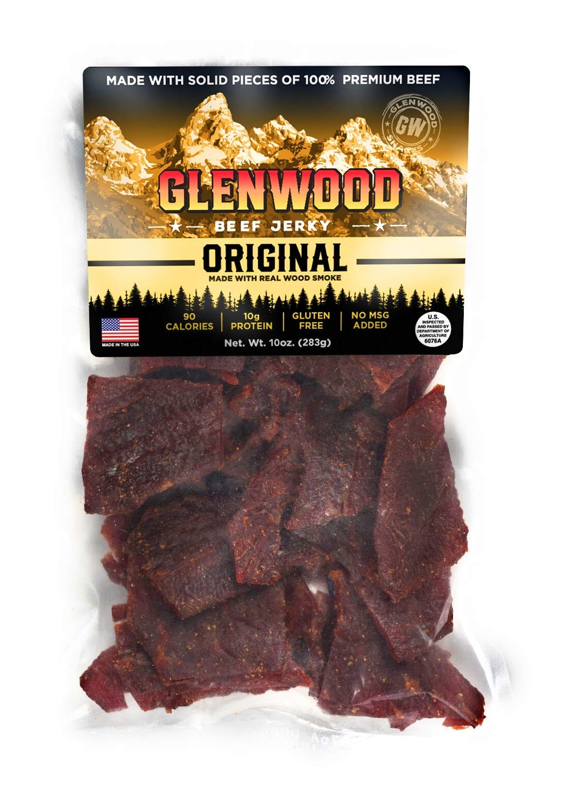 Glenwood Jerky 10oz 100% Beef (ORIGINAL) 10 ounces
