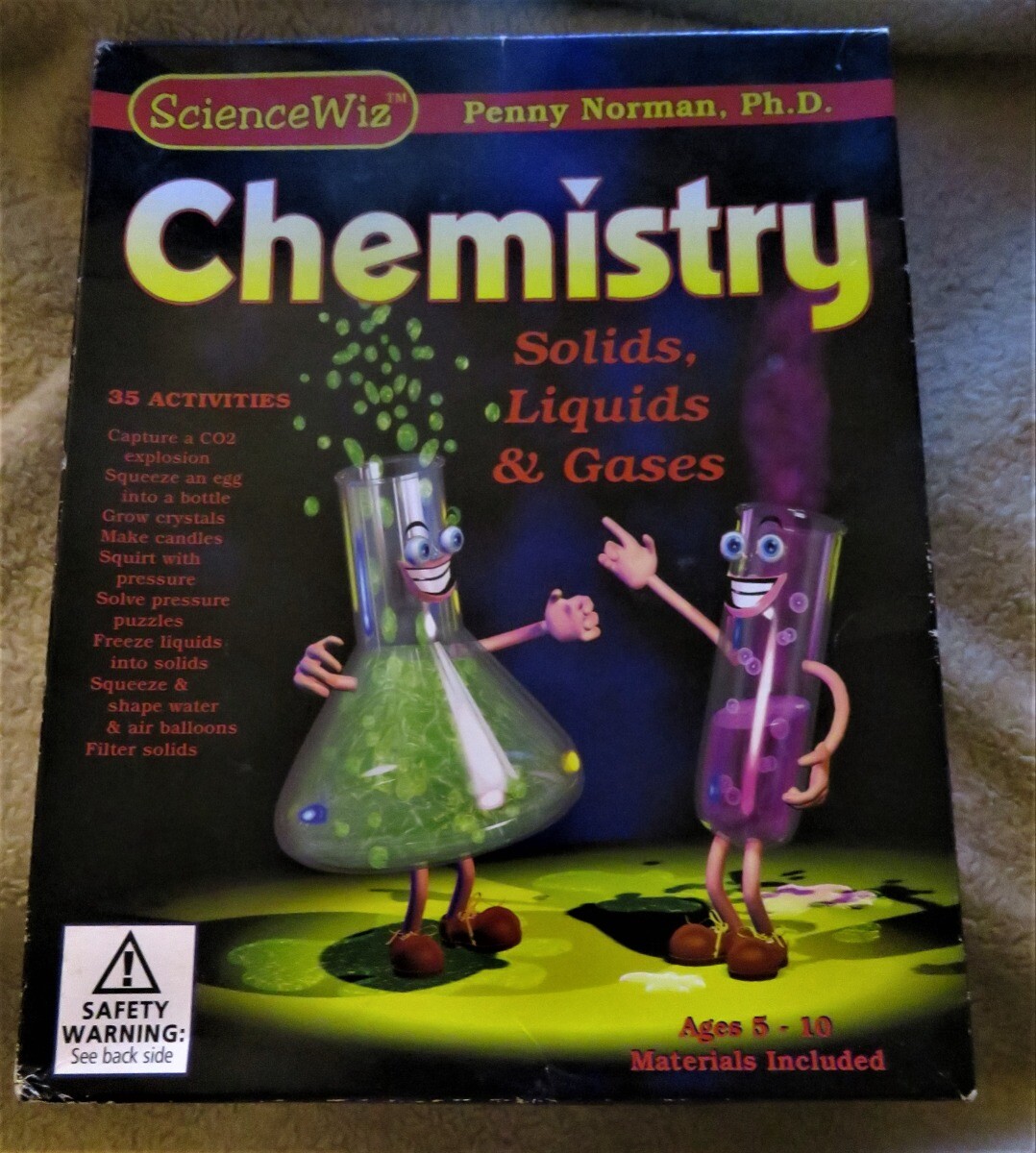 Science Wiz Chemistry Set Solids Liquids Gases Brand New In Box
