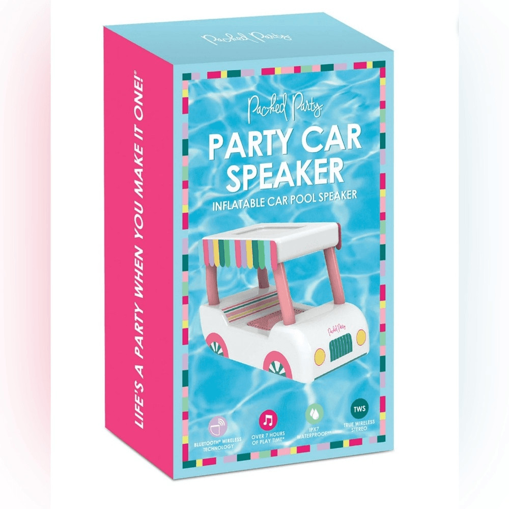 NIB Packed Party Inflatable Party Car” Floating Wireless Bluetooth Speaker