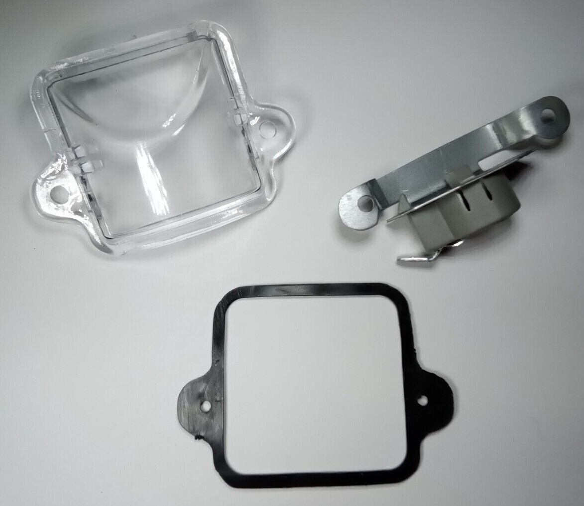 LICENSE PLATE LIGHT ASSEMBLY LENS SEAL & BULBHOLDER VOLKSWAGEN T1 BUG 1964-1979