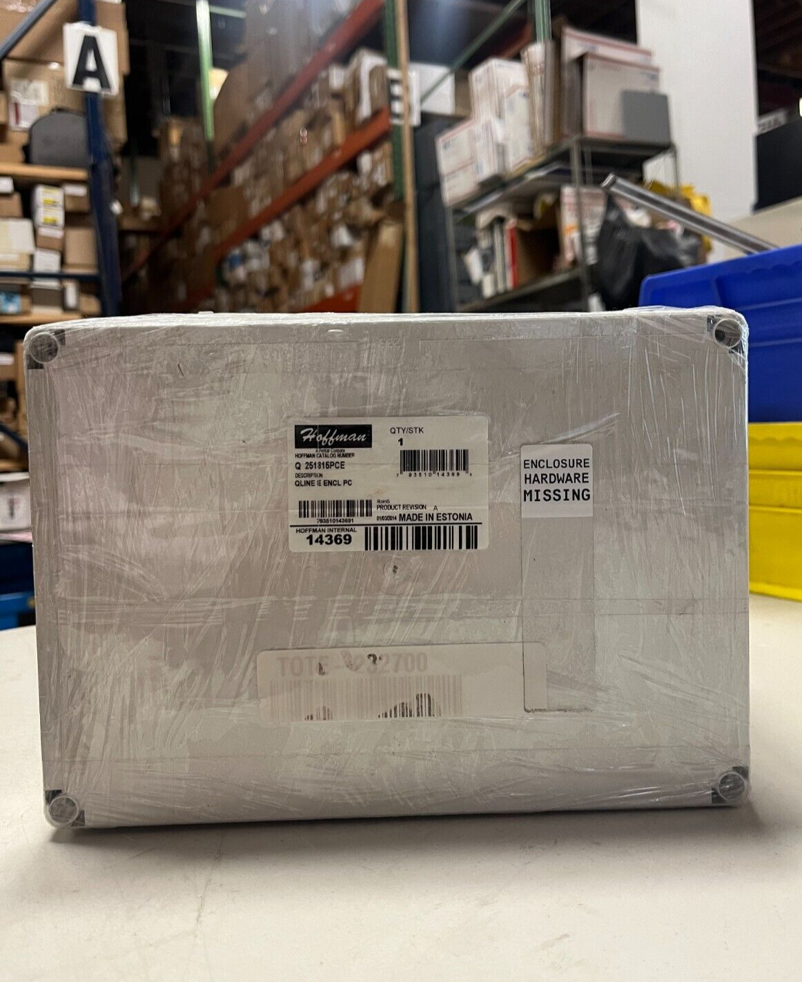 New Hoffman NEMA 4X Q-251815PCE Panel Enclosure 5.90"x 9.90"x6.90"