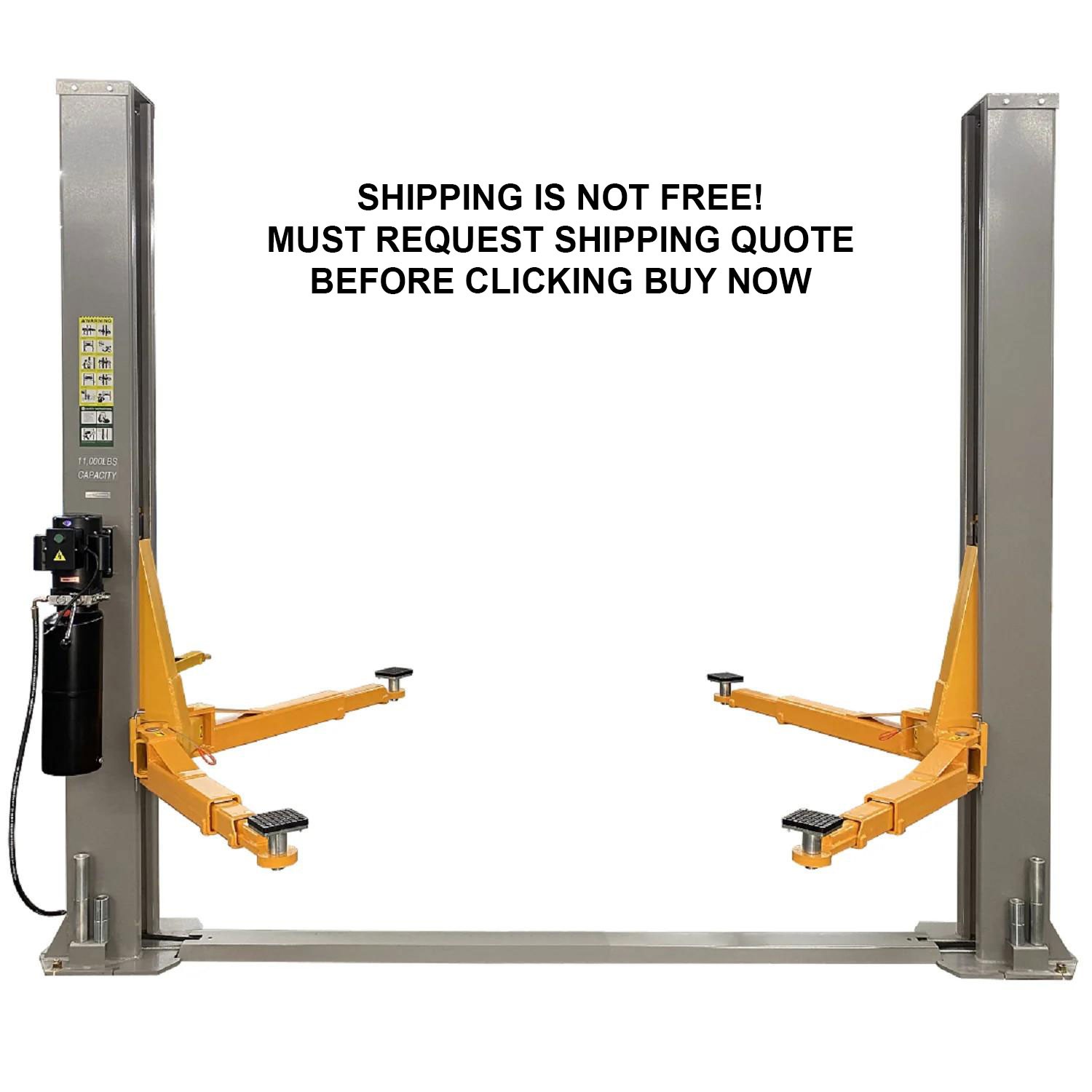 NEW Triumph 11000 Lb 11K 2 Two Post Auto Automotive Car Truck Floor Plate Lift