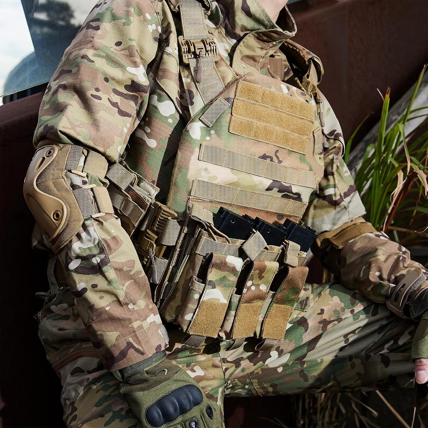 GFIRE Tactical Vest - Airsoft Lightweight Modular 3D Breathable Quick Release Ve