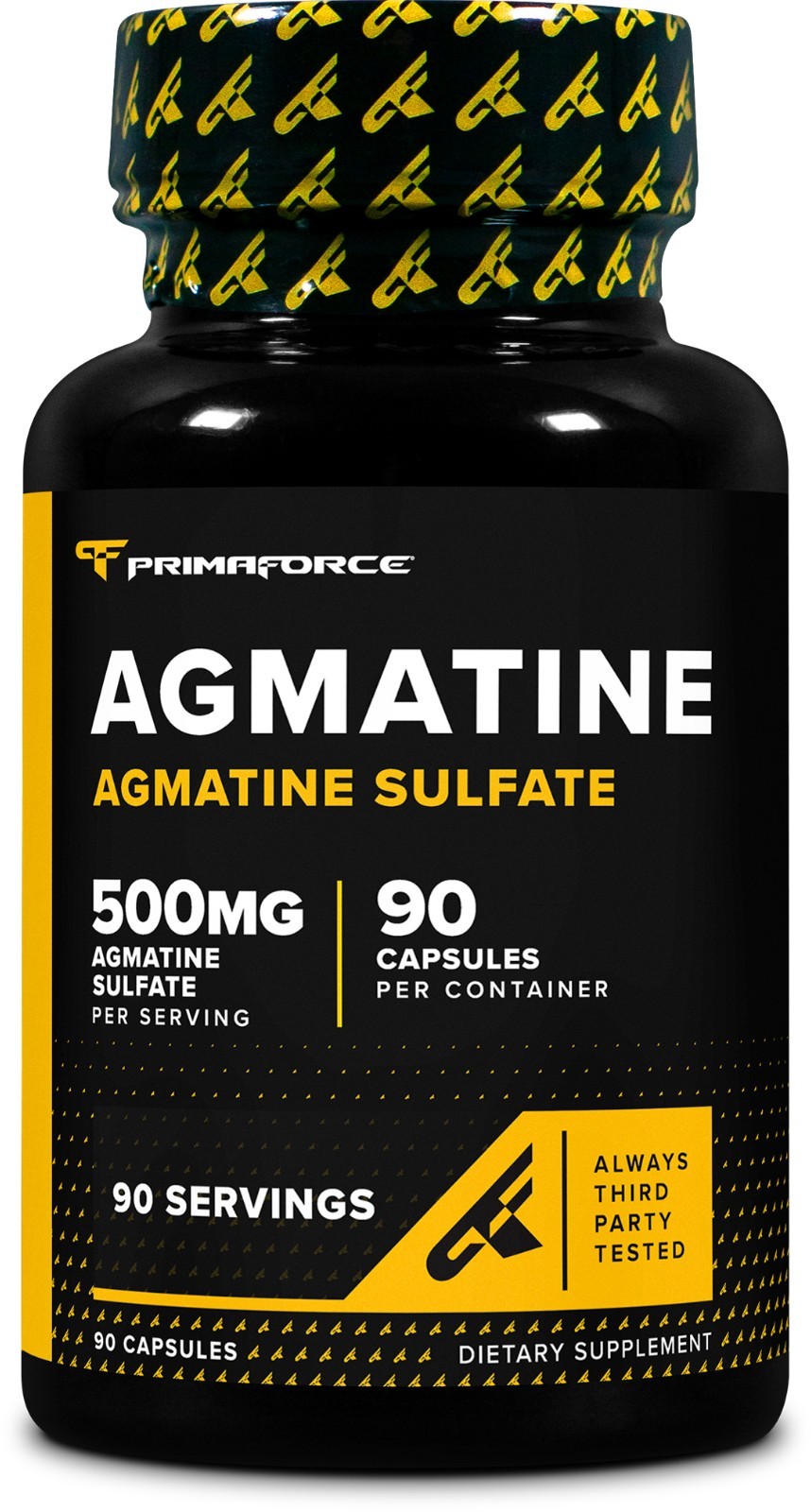 Primaforce Agmatine Sulfate 500mg, 90 Capsules - Non-GMO, Gluten Free Supplement