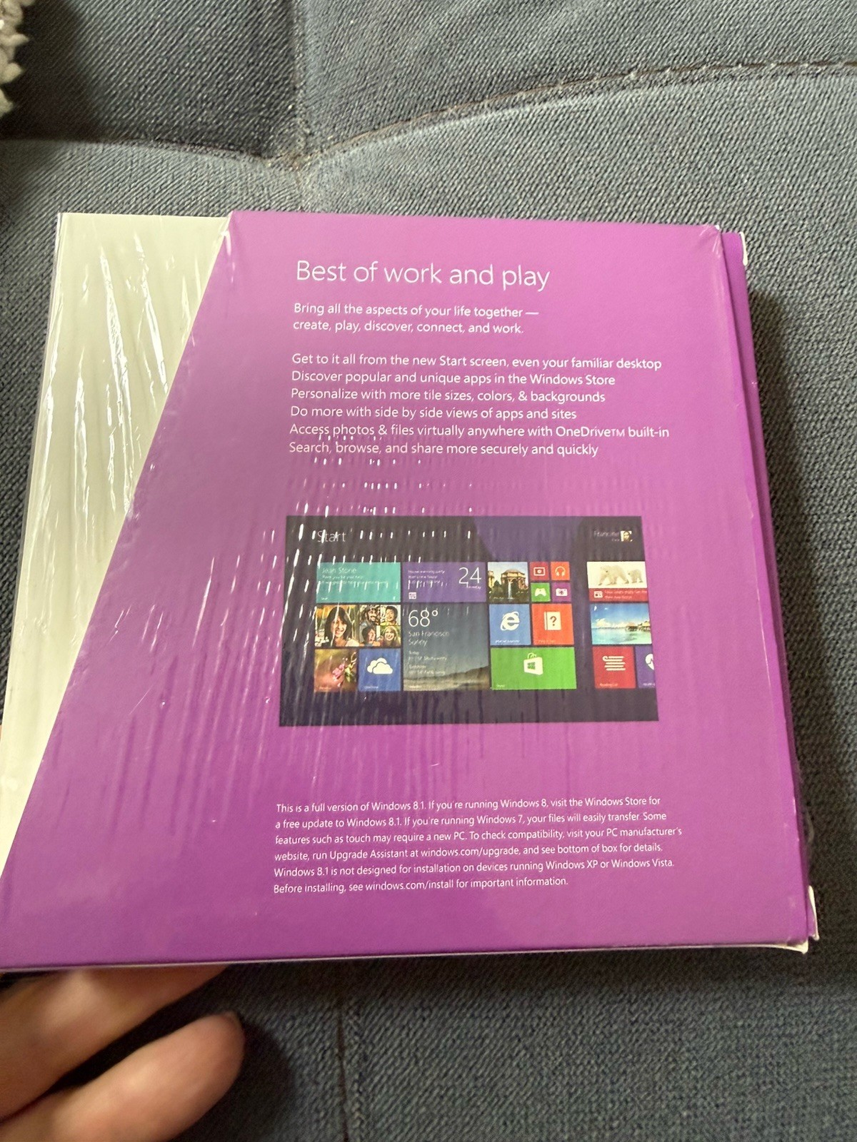 Microsoft Windows 8.1 Full Version 32 Bit/64 Bit SKU WN7-00578