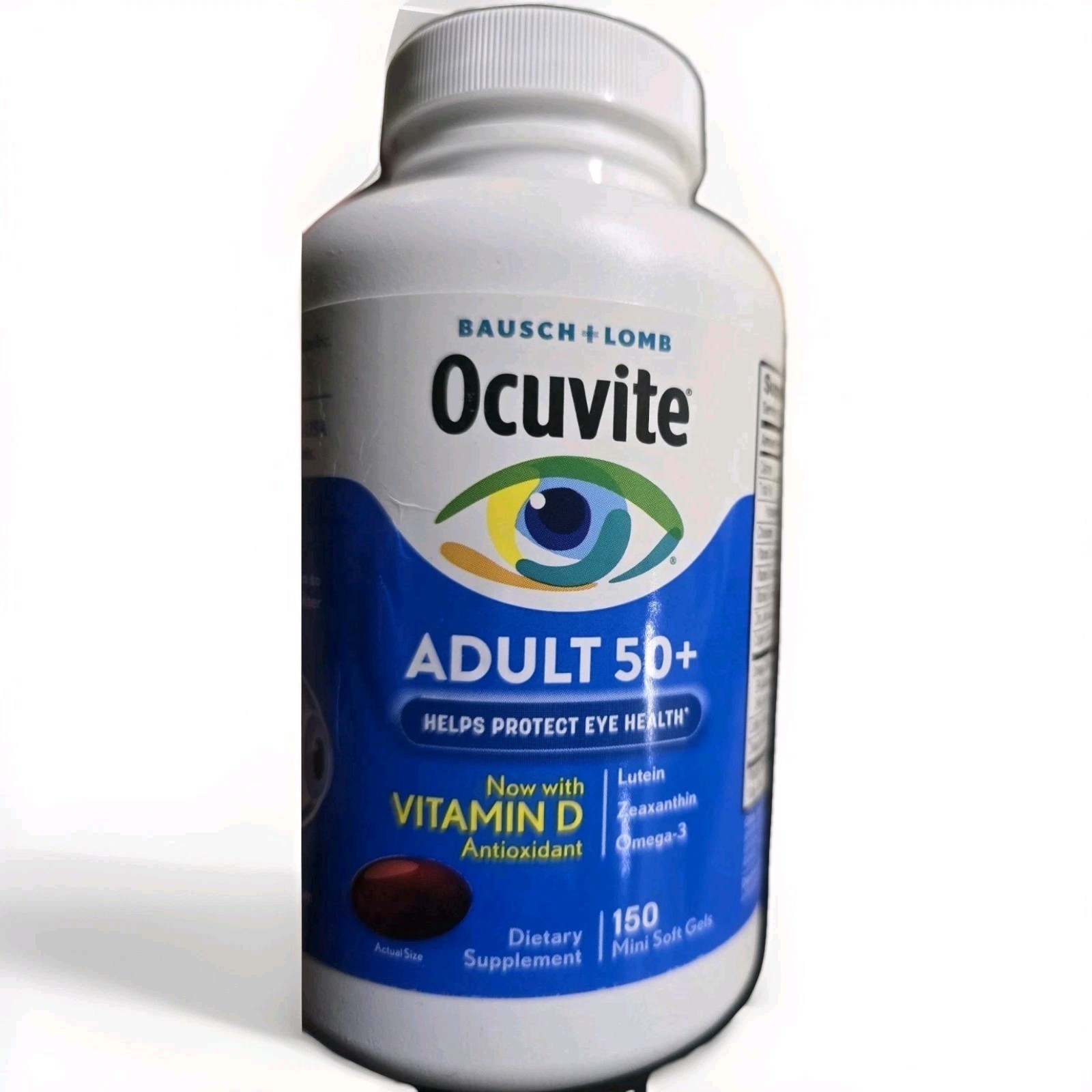 Bausch + Lomb Ocuvite Adult 50+ Eye Vitamin & Mineral 150 Softgels Exp 2027+