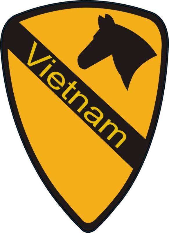 1st Cavalry Vietnam 5.5" Window Sticker 'Officially Licensed'