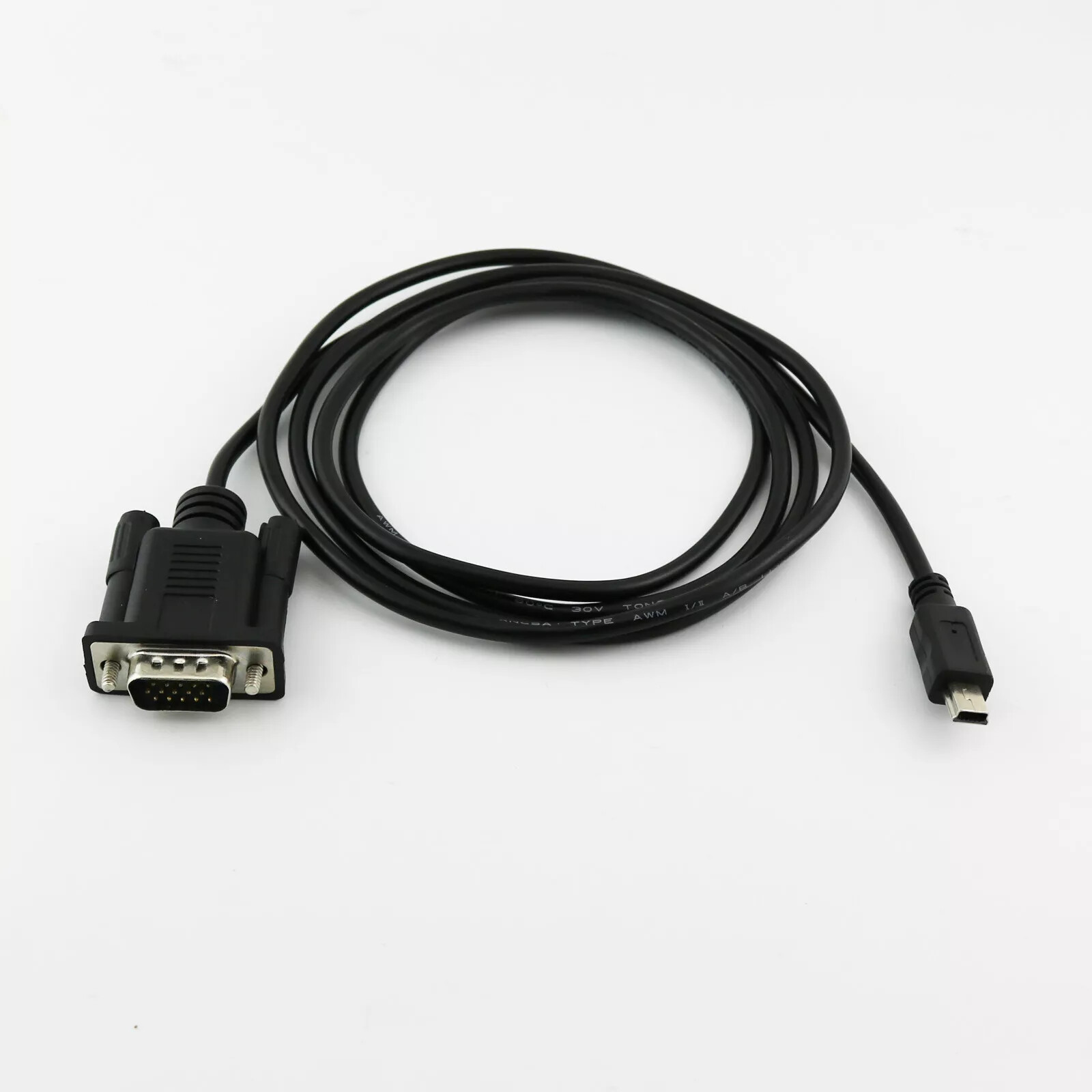 Mini USB 5 Pin Male To VGA DB15 D-SUB 15 Pins Male Adapter Cable For Mobile DVD