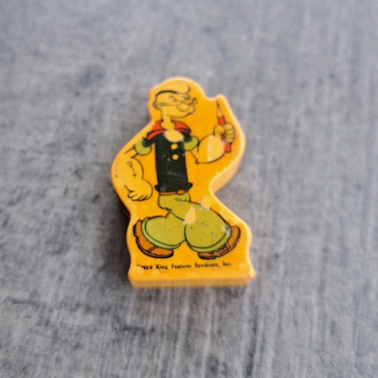 Vintage Bakelite Popeye The Sailor Man Pencil Sharpener