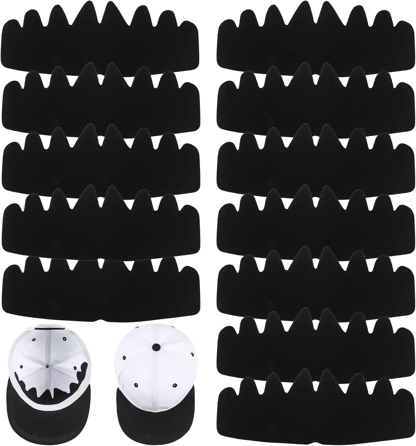 12 Pcs Hat Shaper Insert, Hat Insert for Baseball Caps and Sun Hats, Washable
