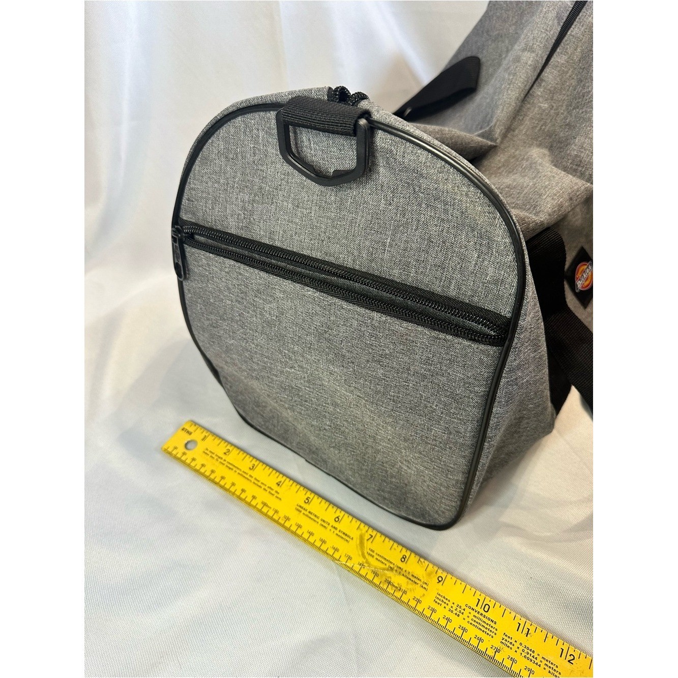 Dickies Gray Travel Duffel with Black Straps