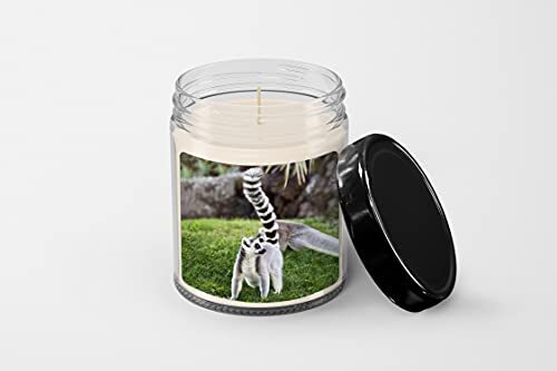 Lemur Candle - Soy Wax Candle - Hand Poured Candle - 9 oz Vanilla-Scented Candle