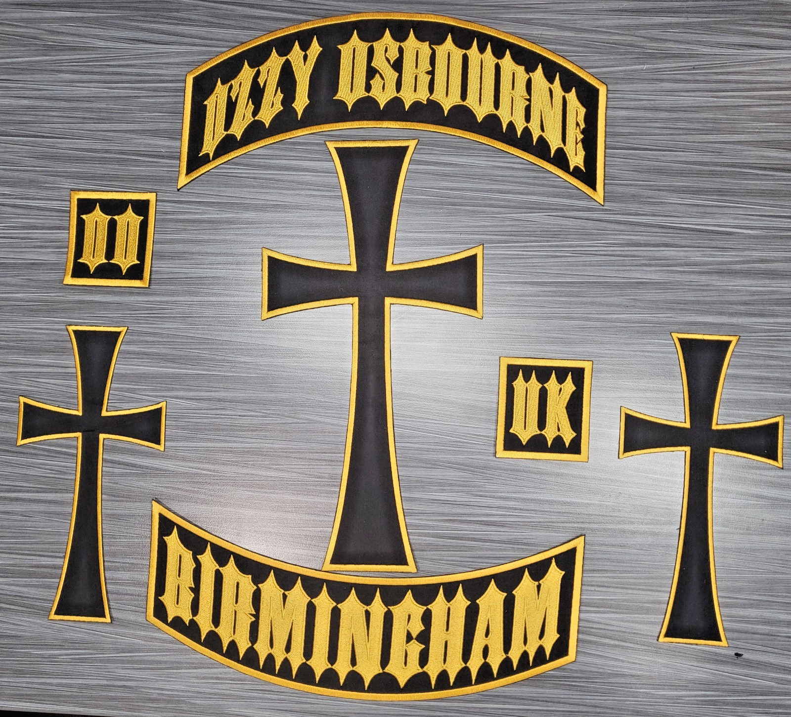 EMBROIDERED OZZY OSBOURNE FULL PATCH SET 7pcs (Please Read Ad)