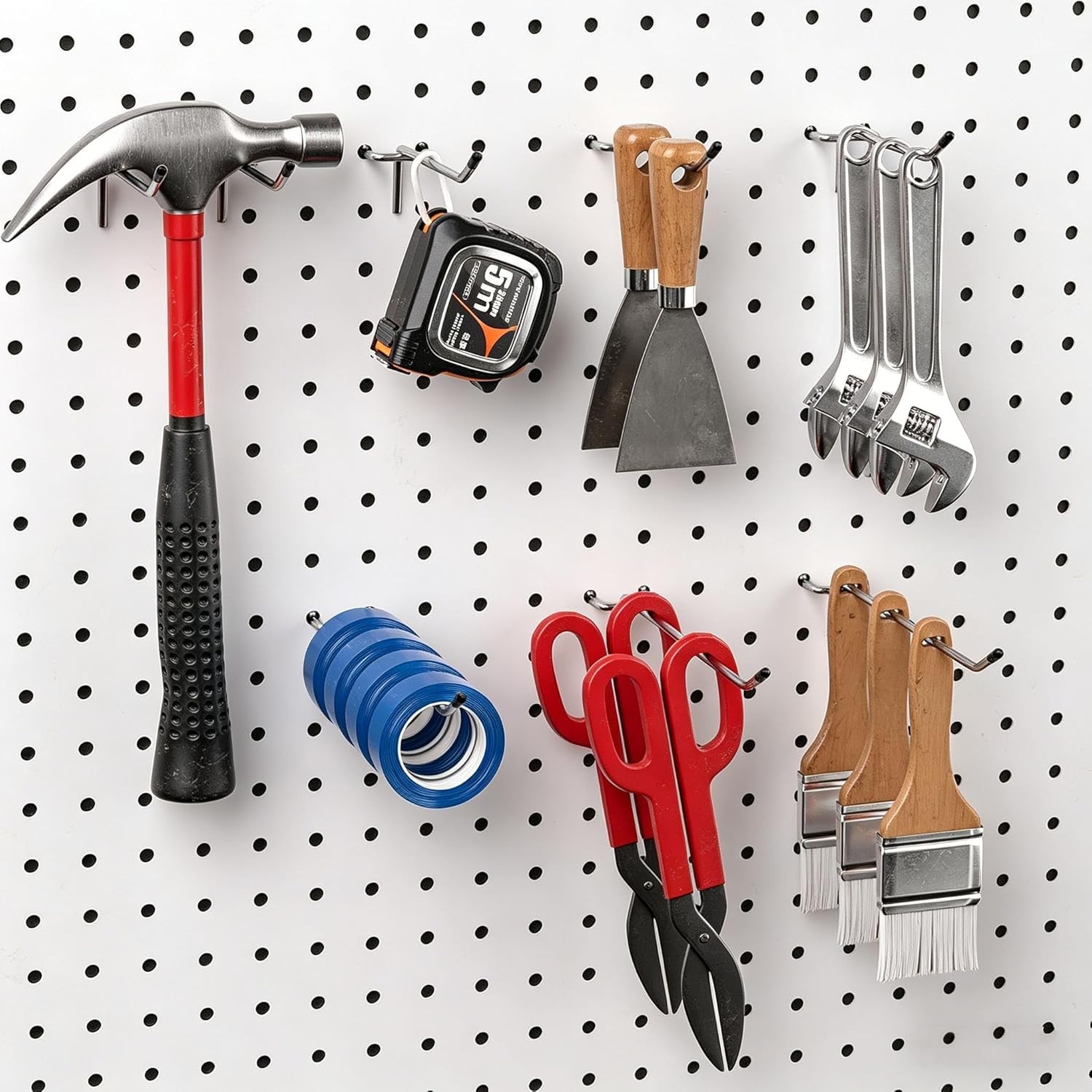 Versatile 80-Piece Pegboard Hooks with Bins for Efficient Workspace Organization