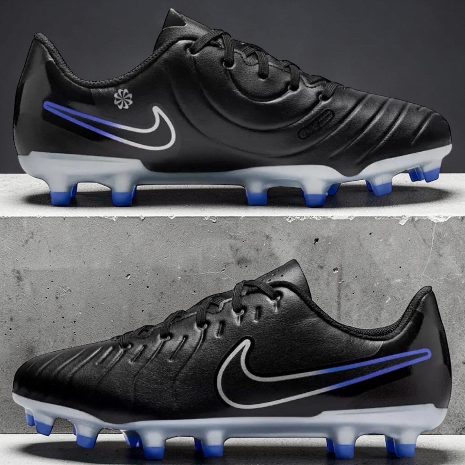 Nike Jr. Tiempo Legend 10 Club FG/MG Royal Blue Soccer Cleats Size 5.5Y/W7