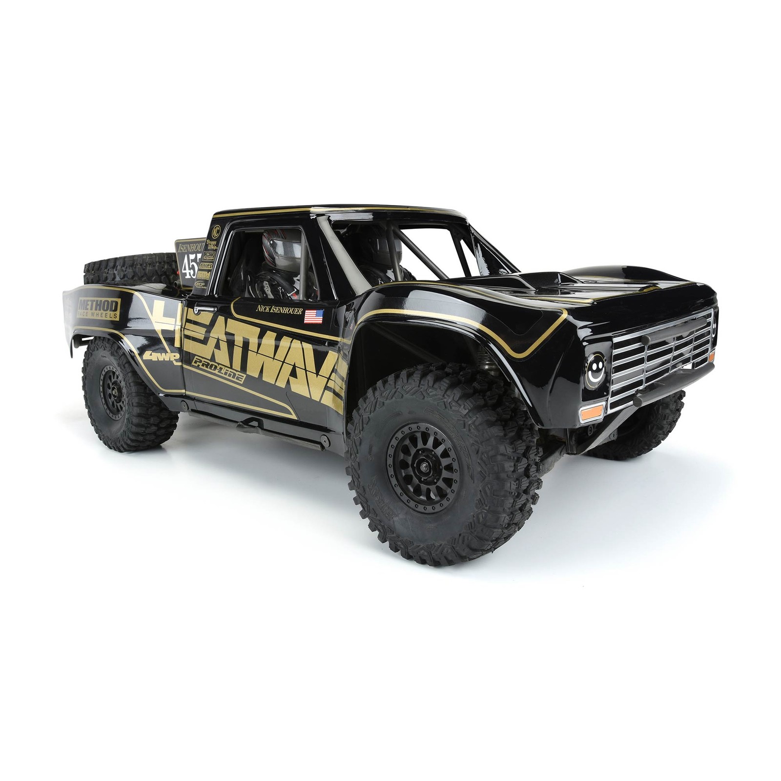 Pro-Line Racing Pre-Painted/Pre-Cut 1967 Ford F-100 Black UDR PRO354718