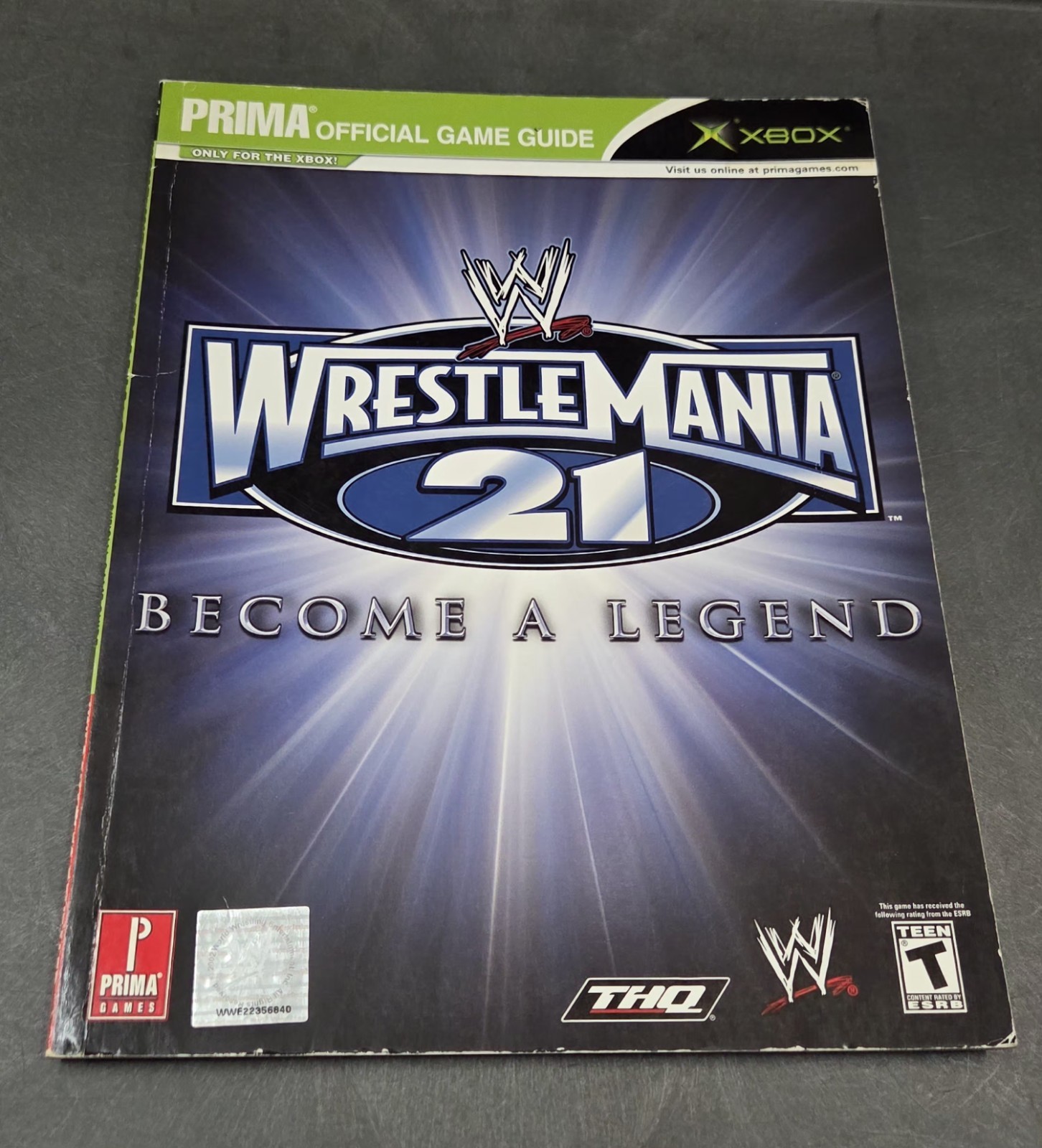WWE Wrestlemania 21 Prima Official Strategy Guide Microsoft Xbox THQ