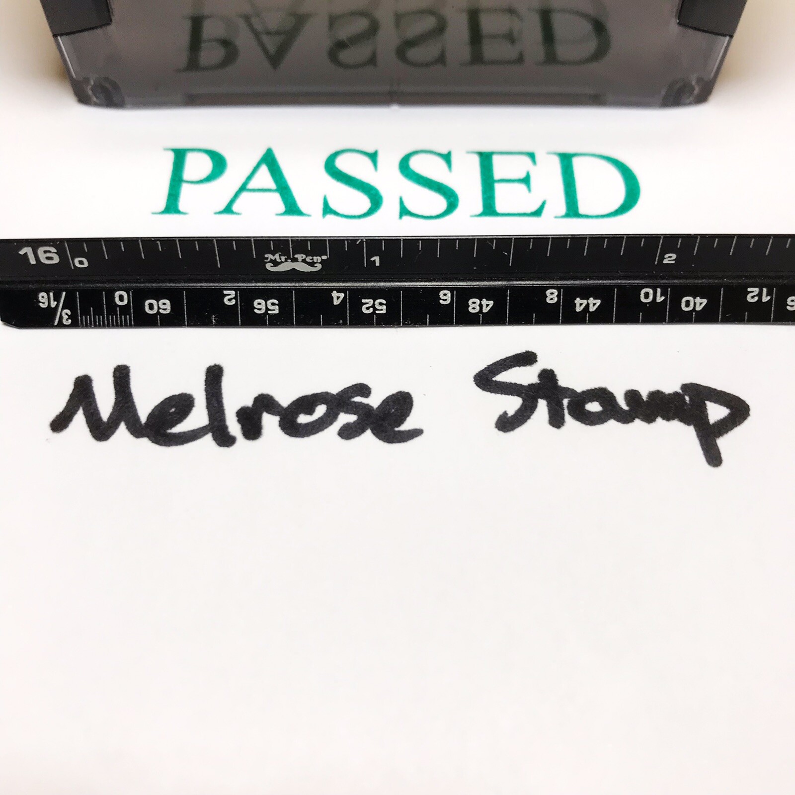 Passed Rubber Stamp Green Ink Self Inking Ideal 4913