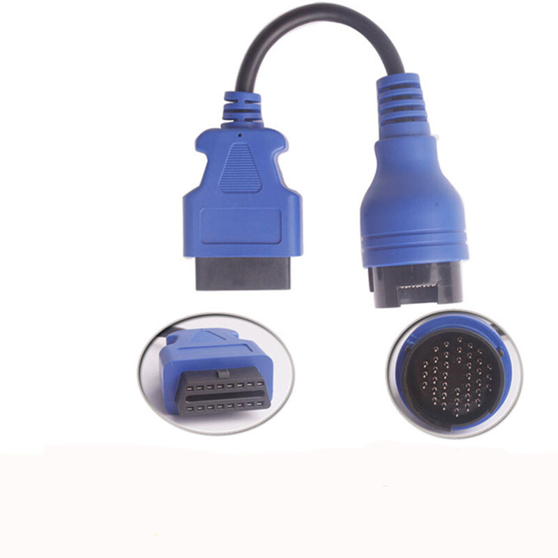 Car Diagnostic Tool 38 Pin to OBD2 16 Pin Cable Adapter For Iveco Truck