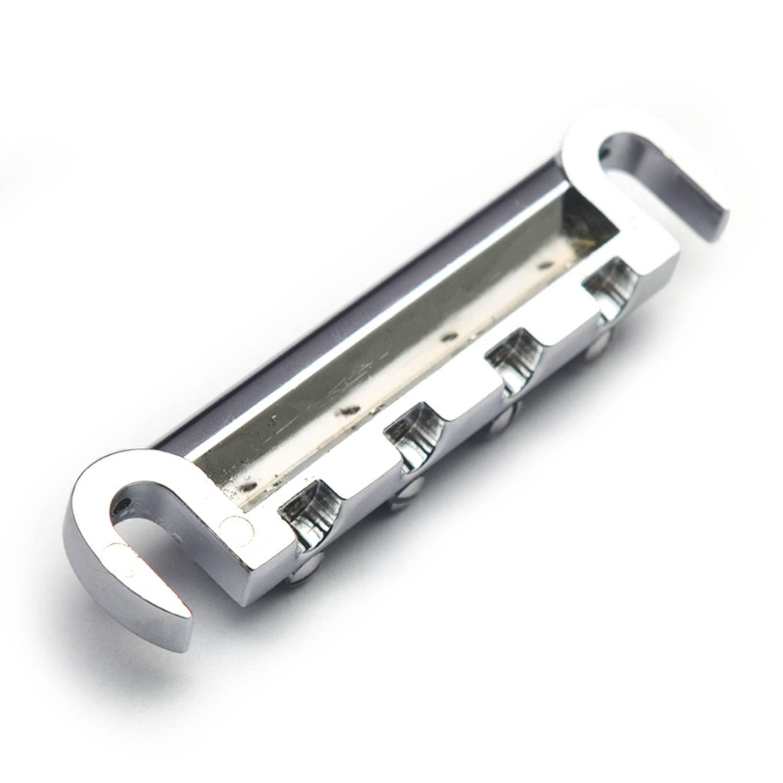 Chrome 4 String Bass Tune O Matic Wraparound Bridge Tailpiece Stopbar