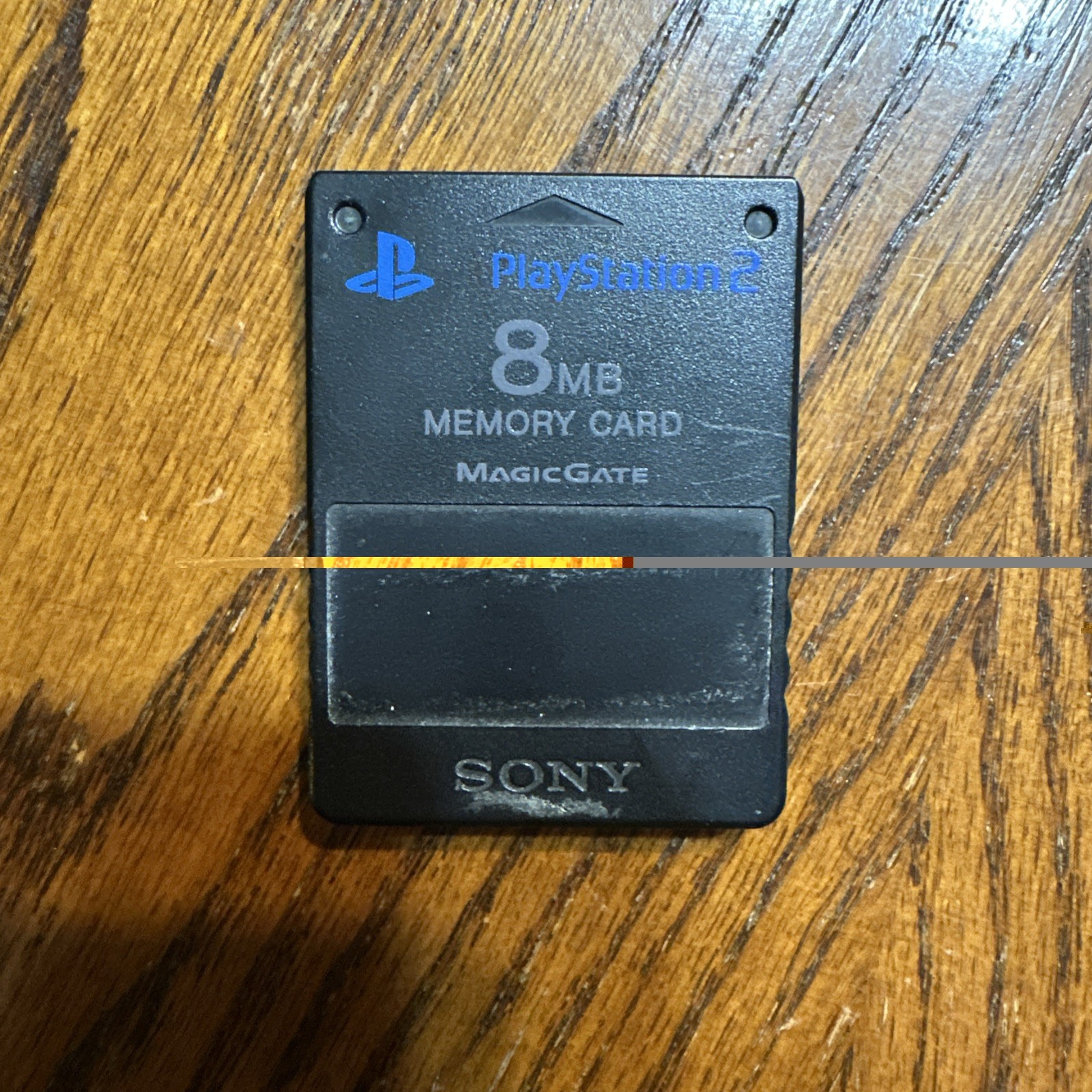 Official Genuine OEM Sony PlayStation 2 PS2 Memory Card Black 8MB
