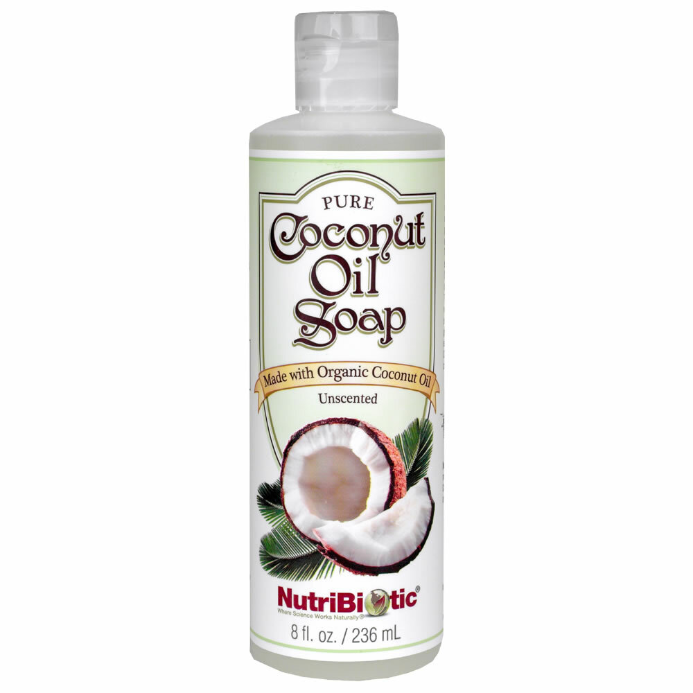 NutriBiotic - Organic Coconut Oil Soap, Unscented - Free of Parabens & Sulfates