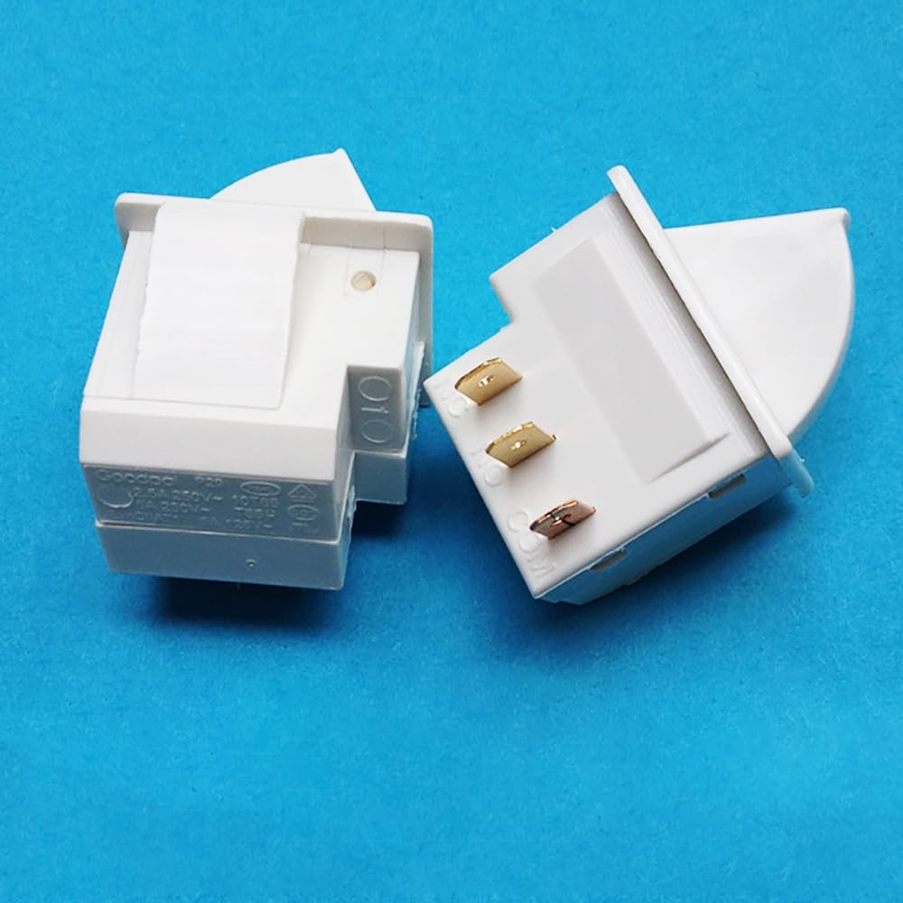 2Pcs Refrigerator Door Light Switch Compatible for GE Whirlpool, Maytag, Admi...