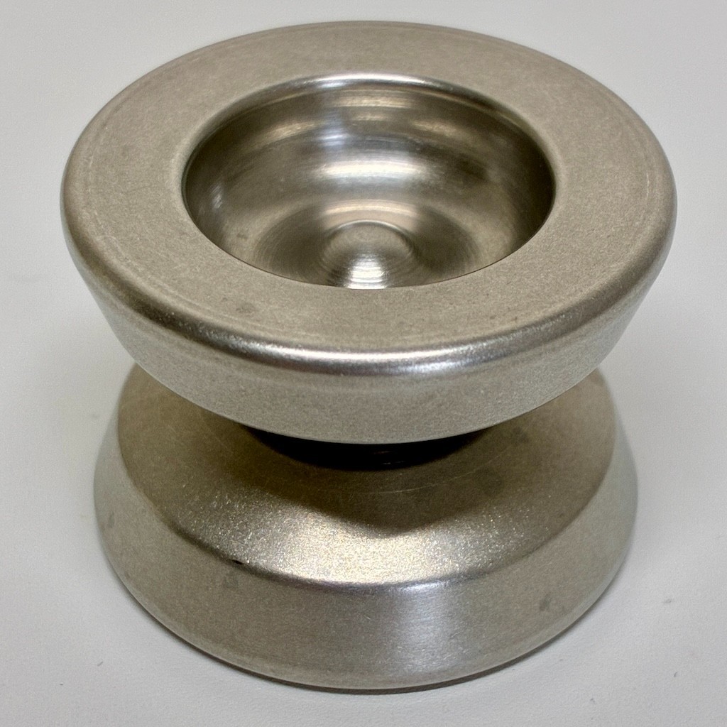 YYF YoYoFactory POPstar Raw Aluminum / Silver Monometal Undersized Mini YoYo