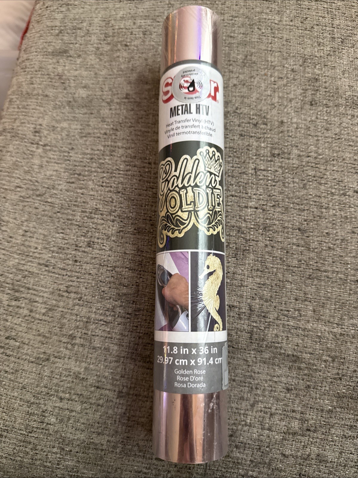 NEW Siser Metal HTV Golden Rose 11.8 in x 36 in