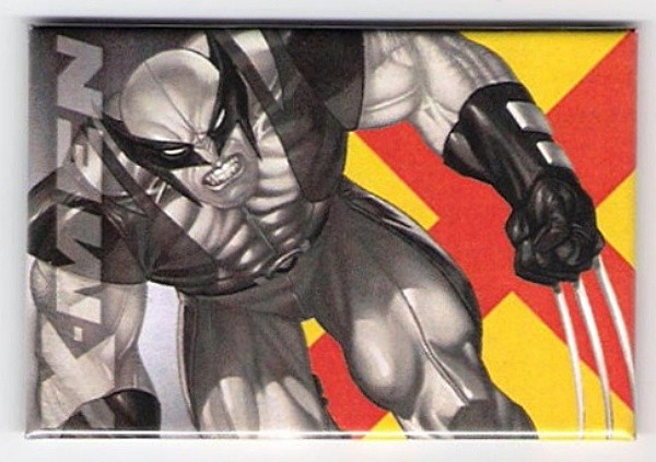 X-Men's Wolverine Character Image and X Logo Refrigerator Magnet NEW UNUSED