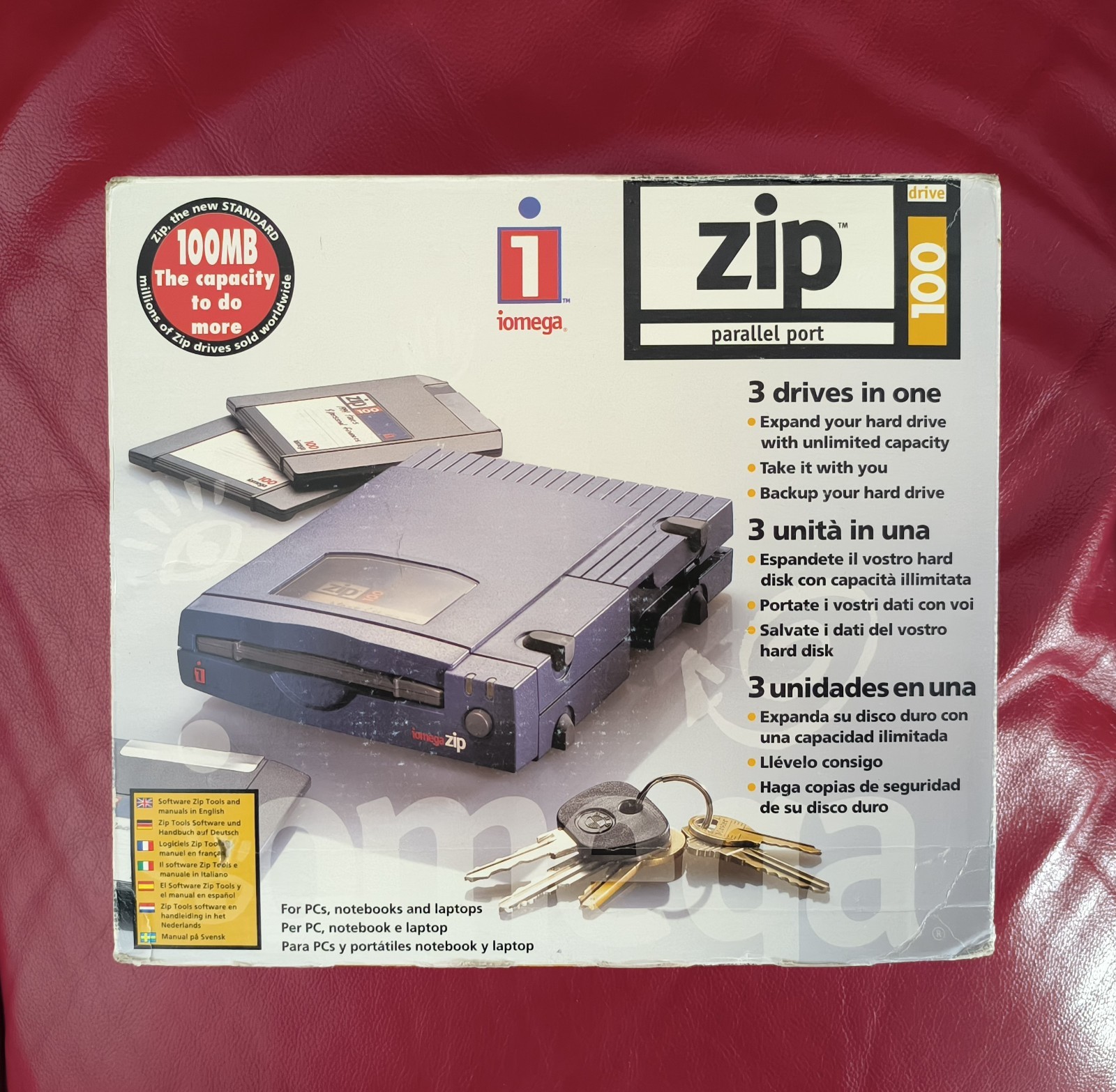 🔴Iomega Zip 100 Parallel Port [Box & Bundle]