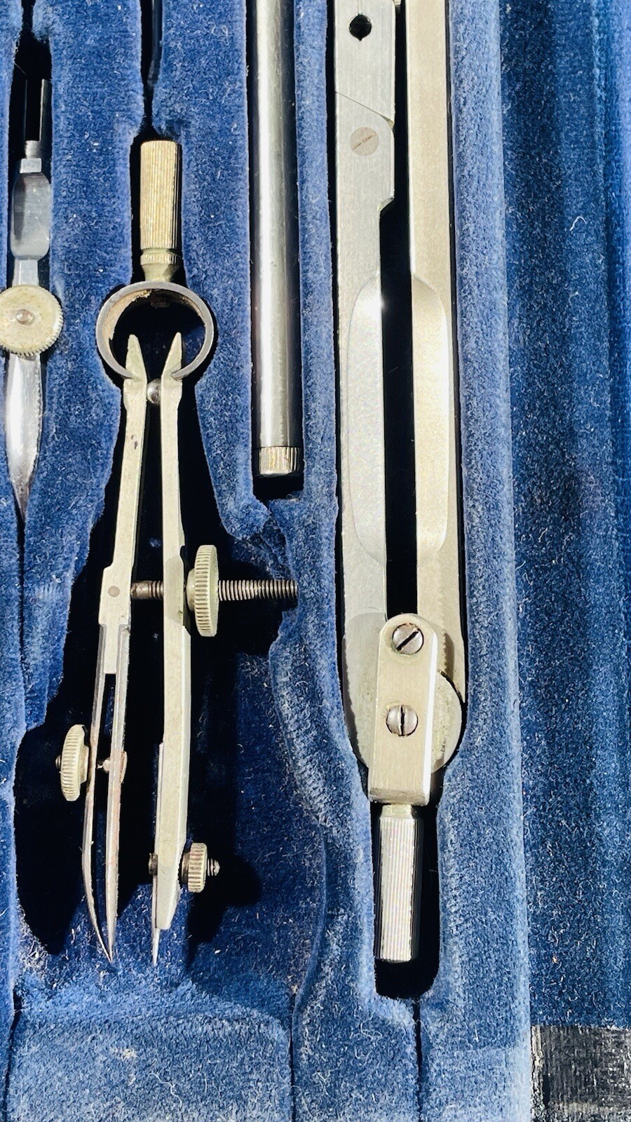 vintage technical drawing compass set By A.Clarkson&Co Excellent Condition