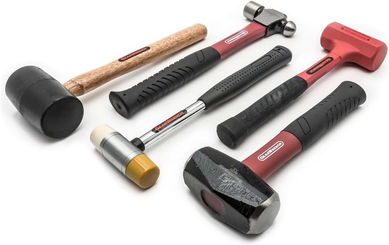 GEARWRENCH 5-Piece Hammer & Mallet Set - Durable Tools for Every Job