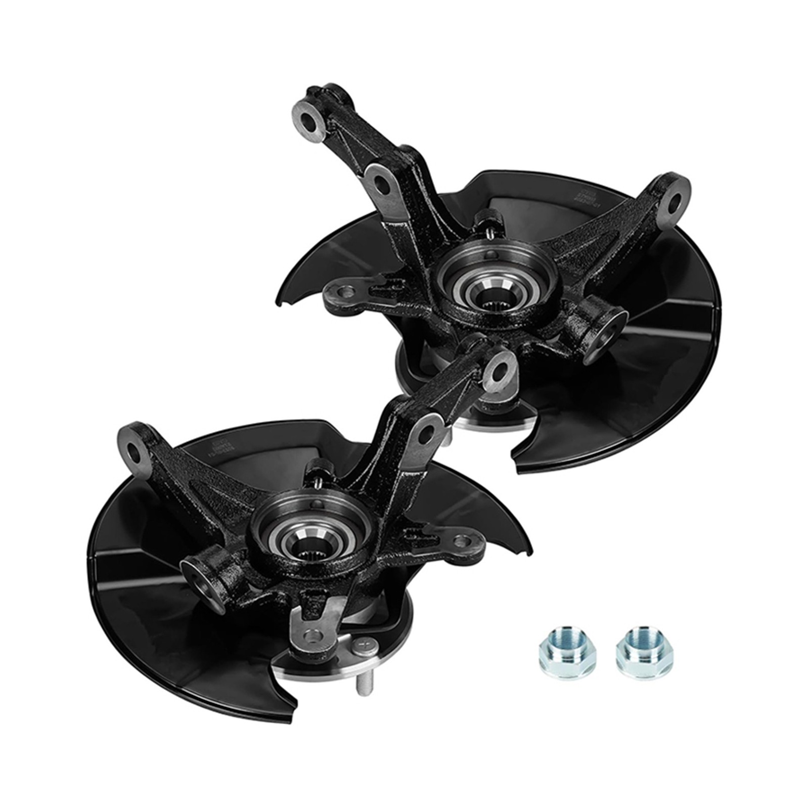 2× Front Steering Knuckle & Wheel Bearing Hub Assembly for Honda Civic 2006-2011