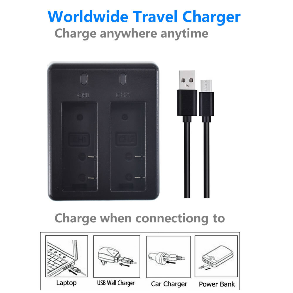 USB Battery Charger for SJCAM SJ4000 SJ6000 SJ7000 SJCAM Qumox DX 288813 Camera
