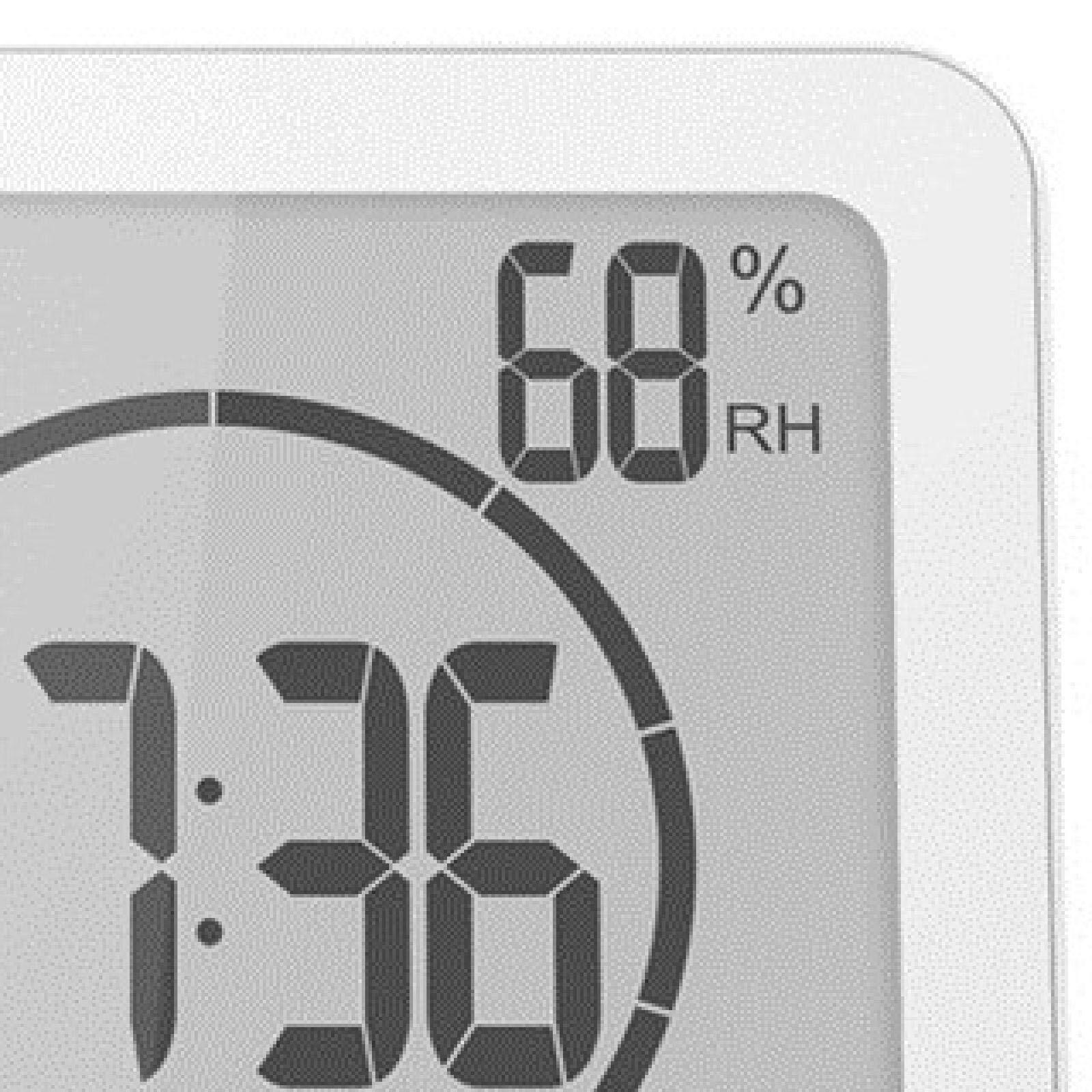 Wall Clock Waterproof LCD Digital Wall Clock Shower Suction Wall Stand Alarm ...