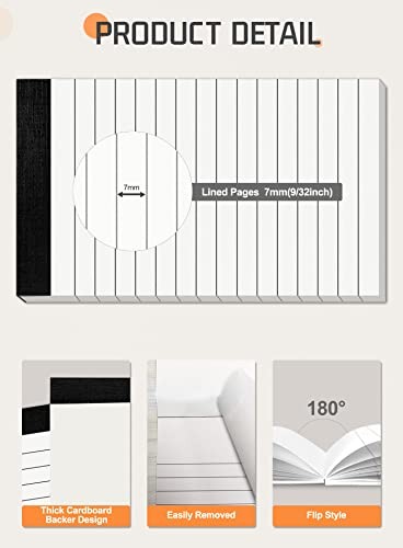 Small Note Pads 3x5 Notepads Mini Pocket Notebook 3 x 5 Inch 8 Pack-30 Sheets