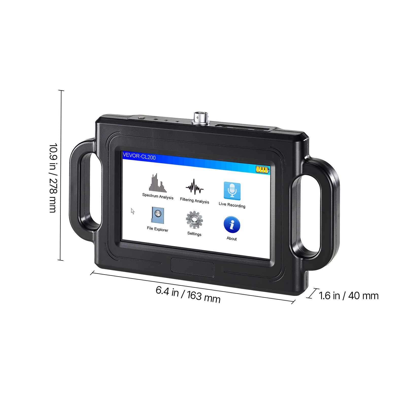 Uimoso Pipe Leak Detection Device 1Hz-5000Hz 7" Touchscreen Locator