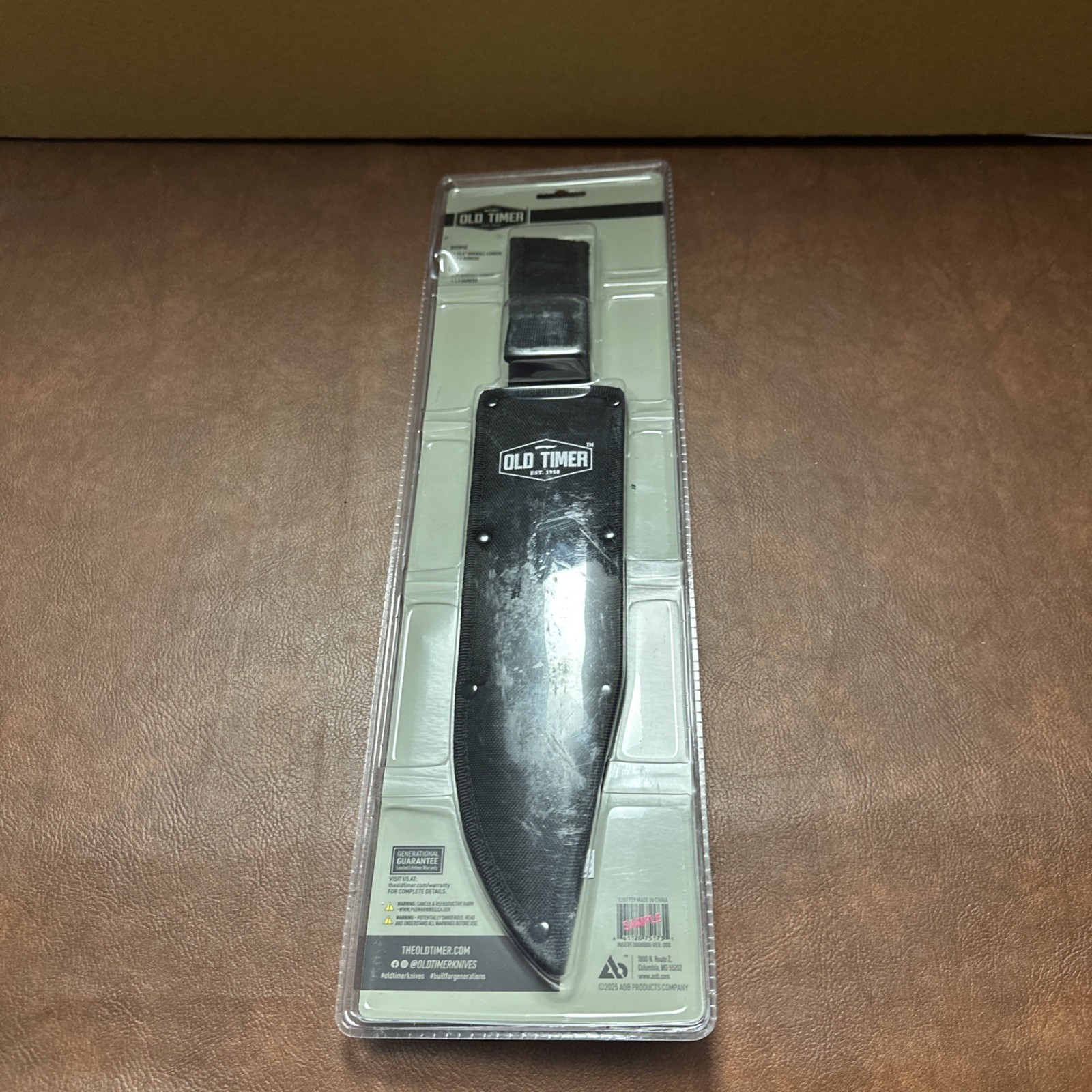 New Schrade Old Timer Bowie/ Fixed Blade Combo 10” Bowie 3.5” Drop Point 1207759