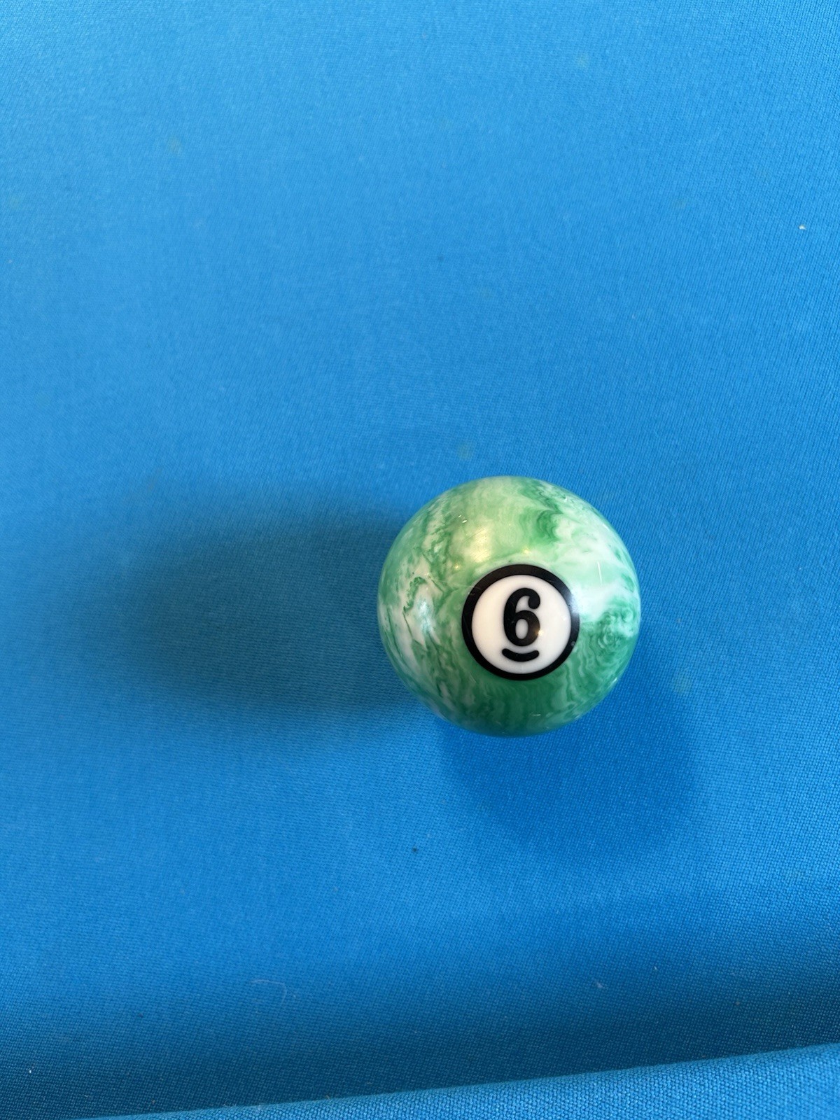 Individual Marble Billiard Pool Balls #6 Six Ball