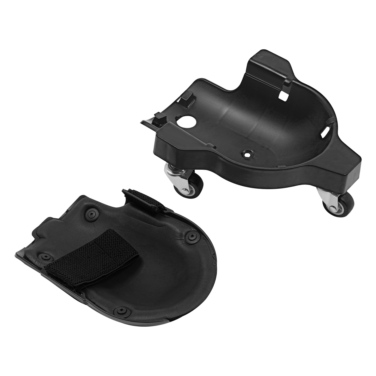 Rolling Knee Pads Durable Flexible Sliding Knee Pads With Adjustable Straps