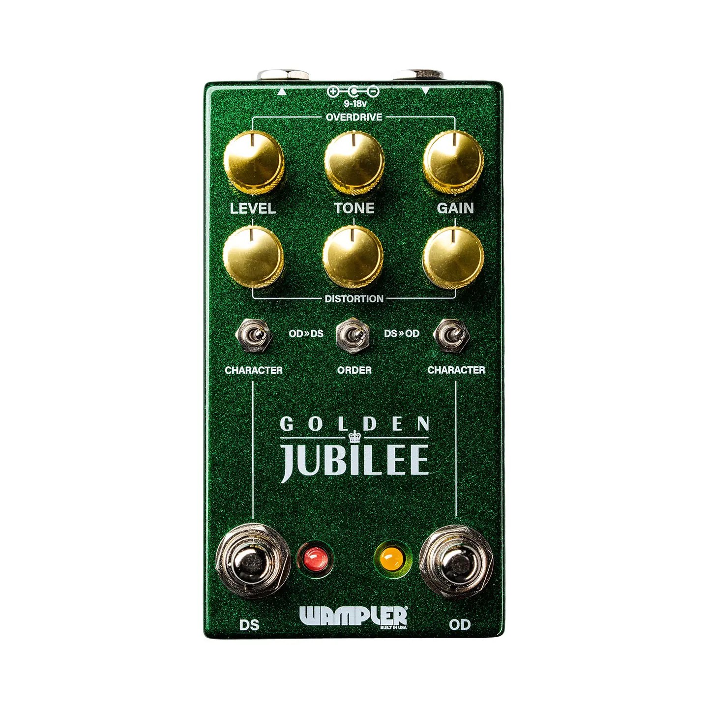 Wampler Golden Jubilee Dual Overdrive/Distortion Effects Pedal