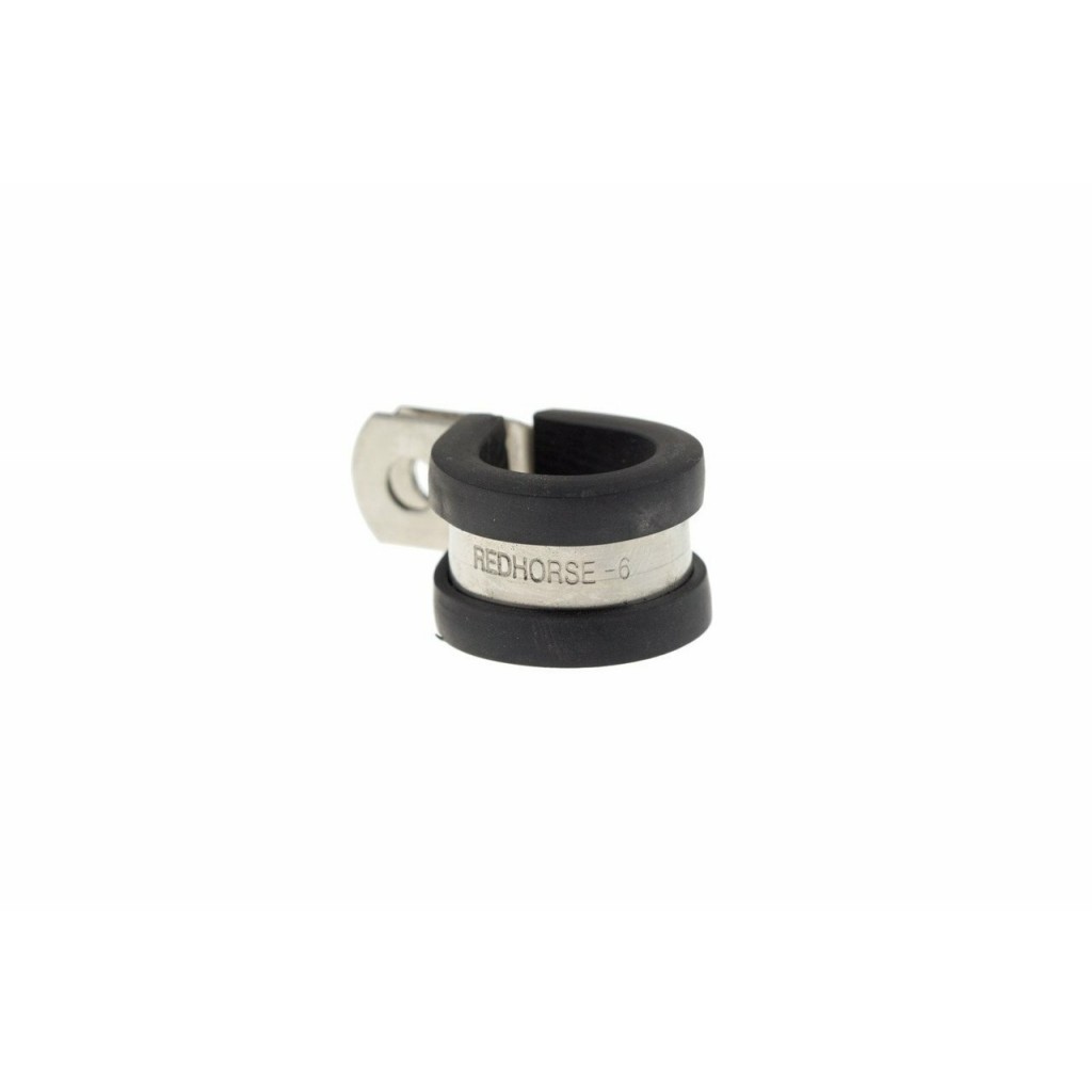 Red Horse Performance Cushioned Hose Clamp -06 AN | 10Pcs per Package | Black