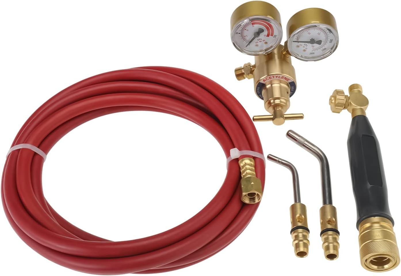 Professional Air Acetylene Torch Kit CGA 200 Acetylene Regulator and Fitting