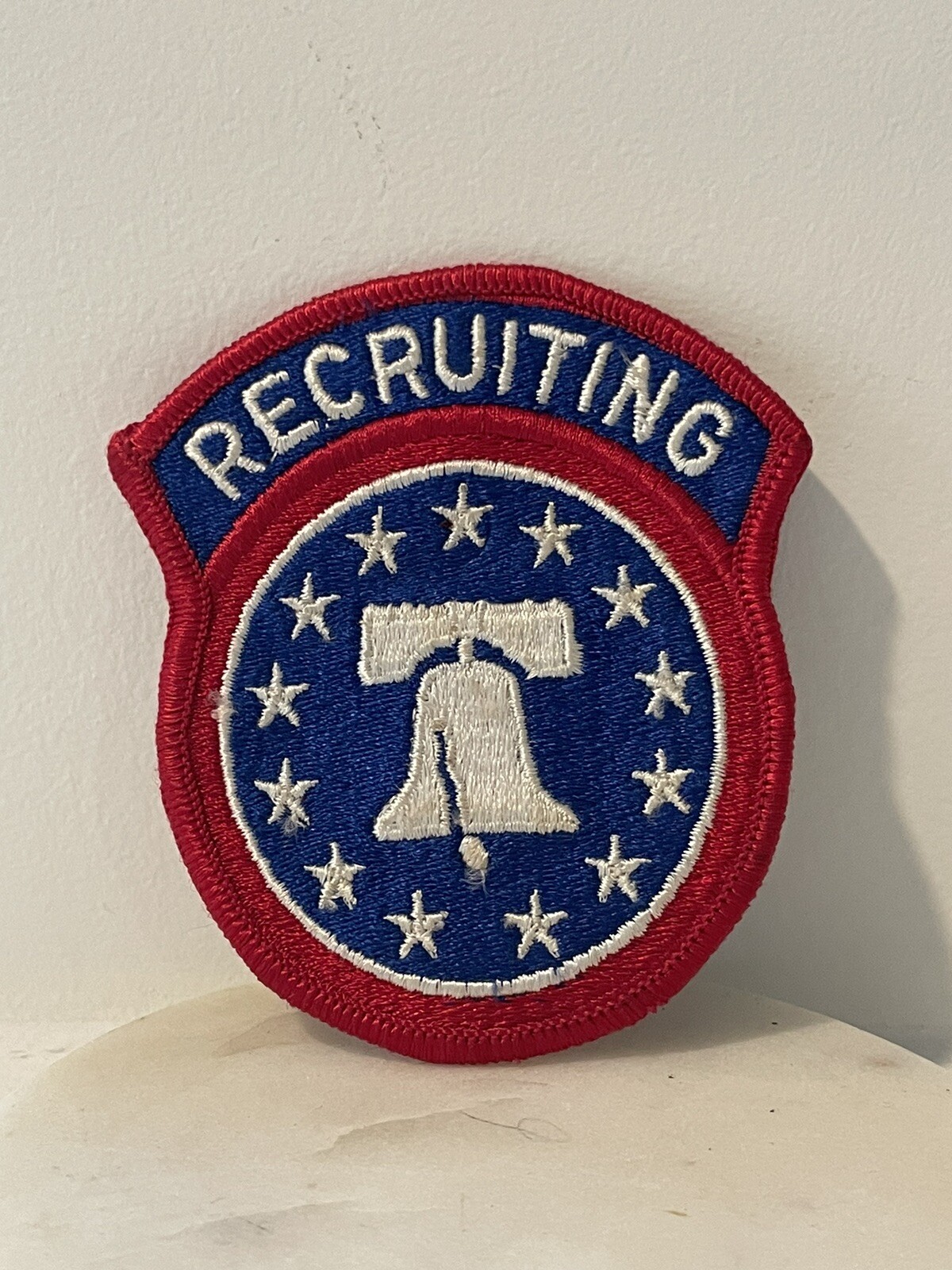 MILITARY PATCH SEW ON US ARMY COLORED RECRUITING LIBERTY BELL