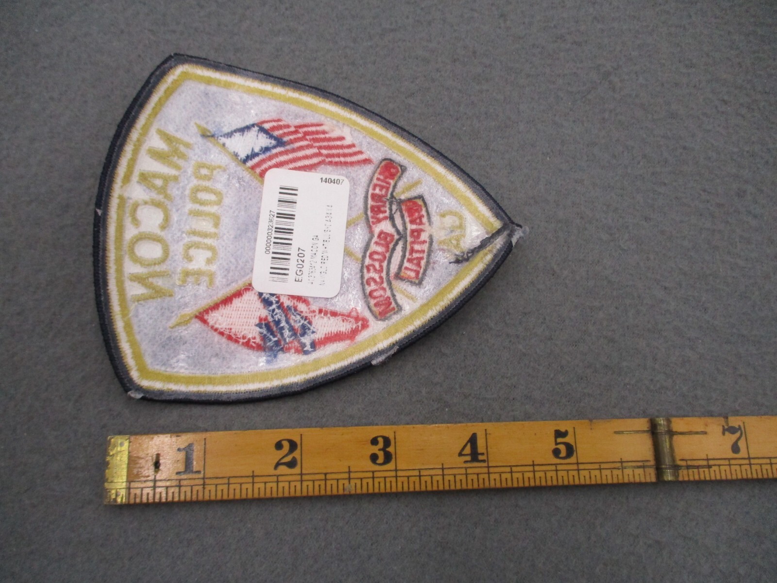 Macon Georgia Police Patch Flags