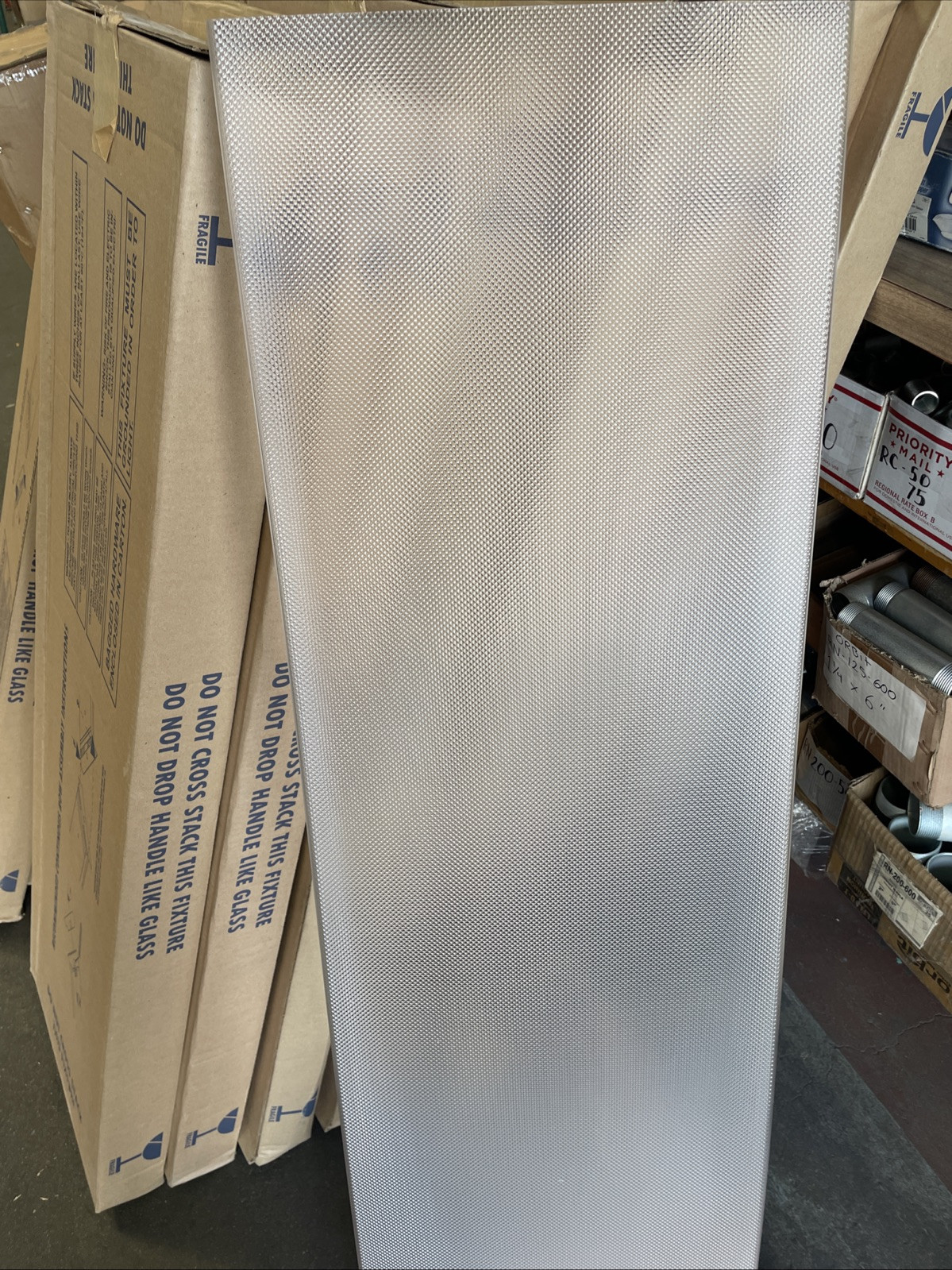 Plastics| 4 Lite Wrap Around Light Cover 47-7/8"  X  14-3/8" ( 14-1/4" the hooks